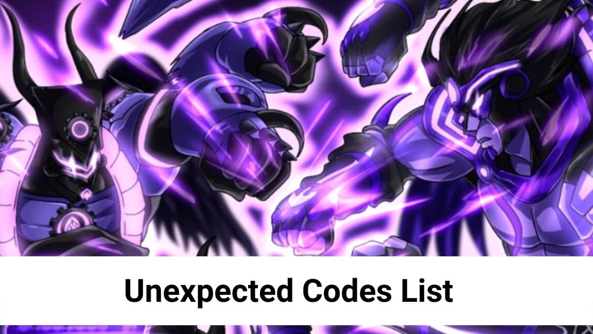 Unexpected Codes List